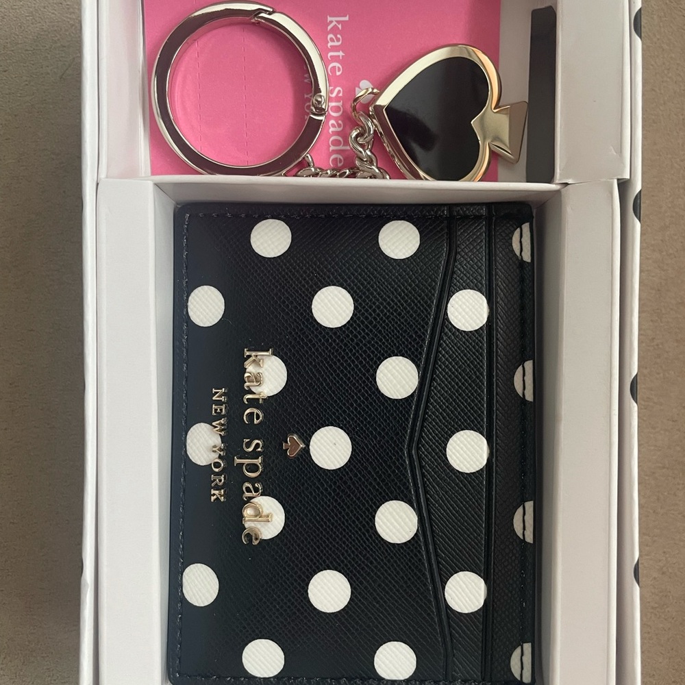 Kate Spade Card case and key fob set